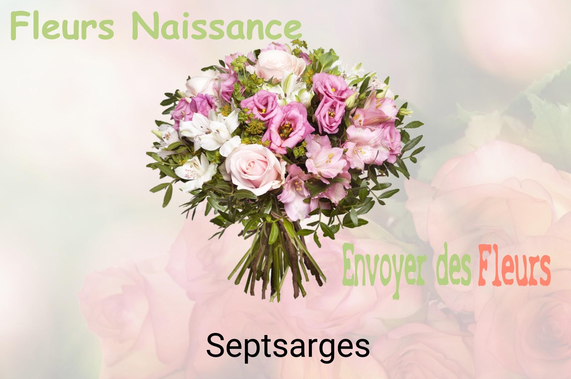 Bouquet de fleurs de naissance livré à Septsarges